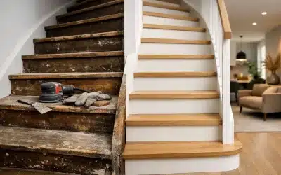 Oude trap passend bij nieuw interieur maken