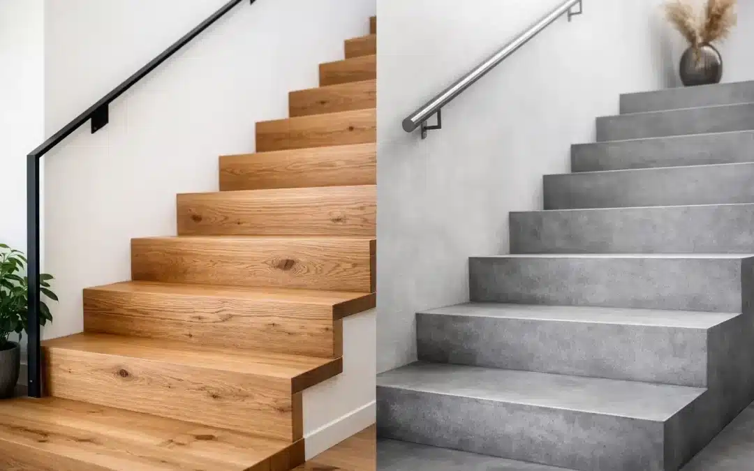 Houtlook of betonlook trap: wat past bij u?